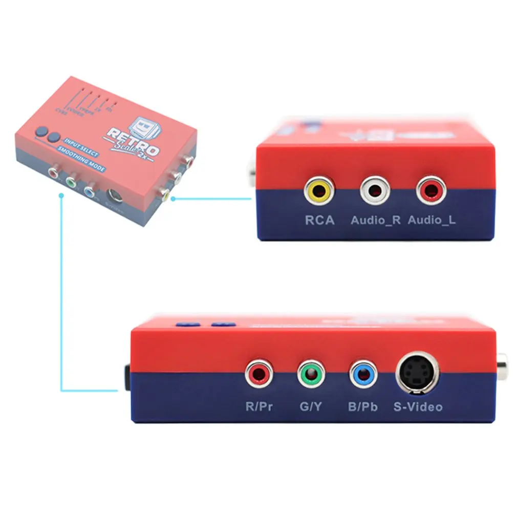 

RetroScaler2x A / V To HDMI-Compatible Converter And Line-Doubler For Retro Game Consoles PS2 / N64 / Nes / Dreamcast / Saturn