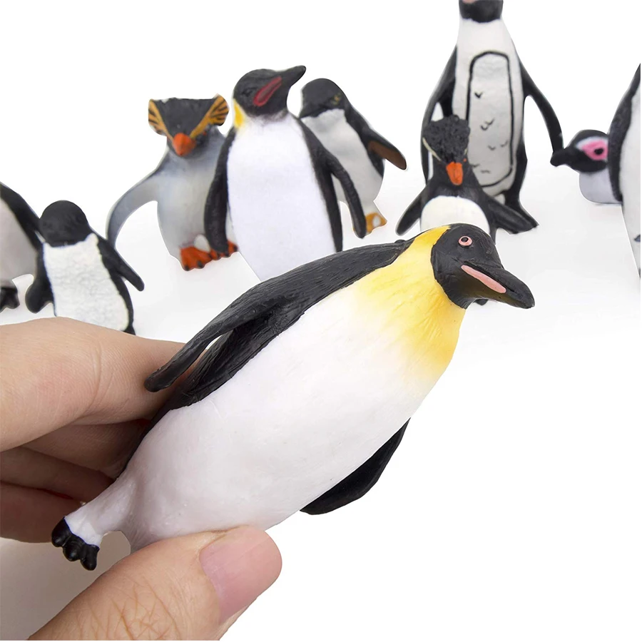 Фигурки Модели имитации пингвина набор с различными вариациями кубов модель