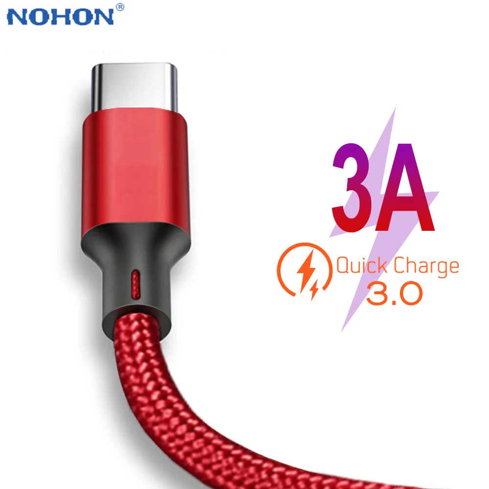 2 м 3 м USB C зарядное устройство кабель для передачи данных для samsung S9 S10 Xiaomi Mi 9 Note 7 8 10 K20 Pro type C USBC Тип C Быстрая зарядка шнур телефонный провод