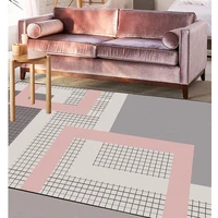 fashion northern european style rug simple geometric bedroom living room crystal velvet carpet bed blanket bath mat