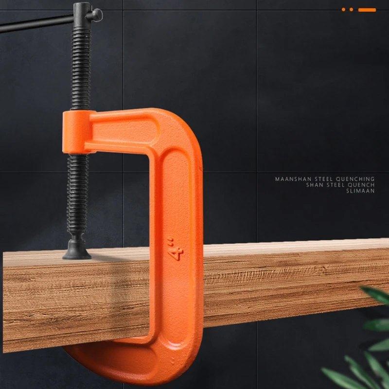 

Woodworking Fixture G-Clamp 1"-5" Heavy G-Type Fixture Wide Jaw Openings Fixed P82C