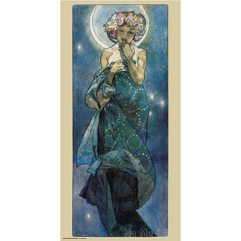 

Alphonse Mucha Moon Decorative Fine Art Nouveau Print