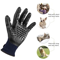 pet dogs and cats lu hair comb hair grooming massage bath clean finger gloves can customize logo from stock