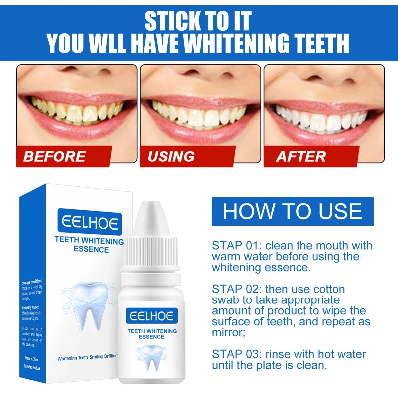 

Отбеливание зубов, сывороточная эссенция, средство для гигиены полости рта, удаление пятен от зубов, зубной налет, инструмент для свежести зубов