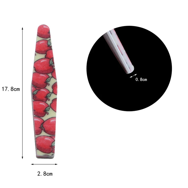 

50pcs/lot Double Side Nail Files Strawberry Polishing Sponge Nail Buffer Professional Pedicure Nails Accessories Tool Manicure