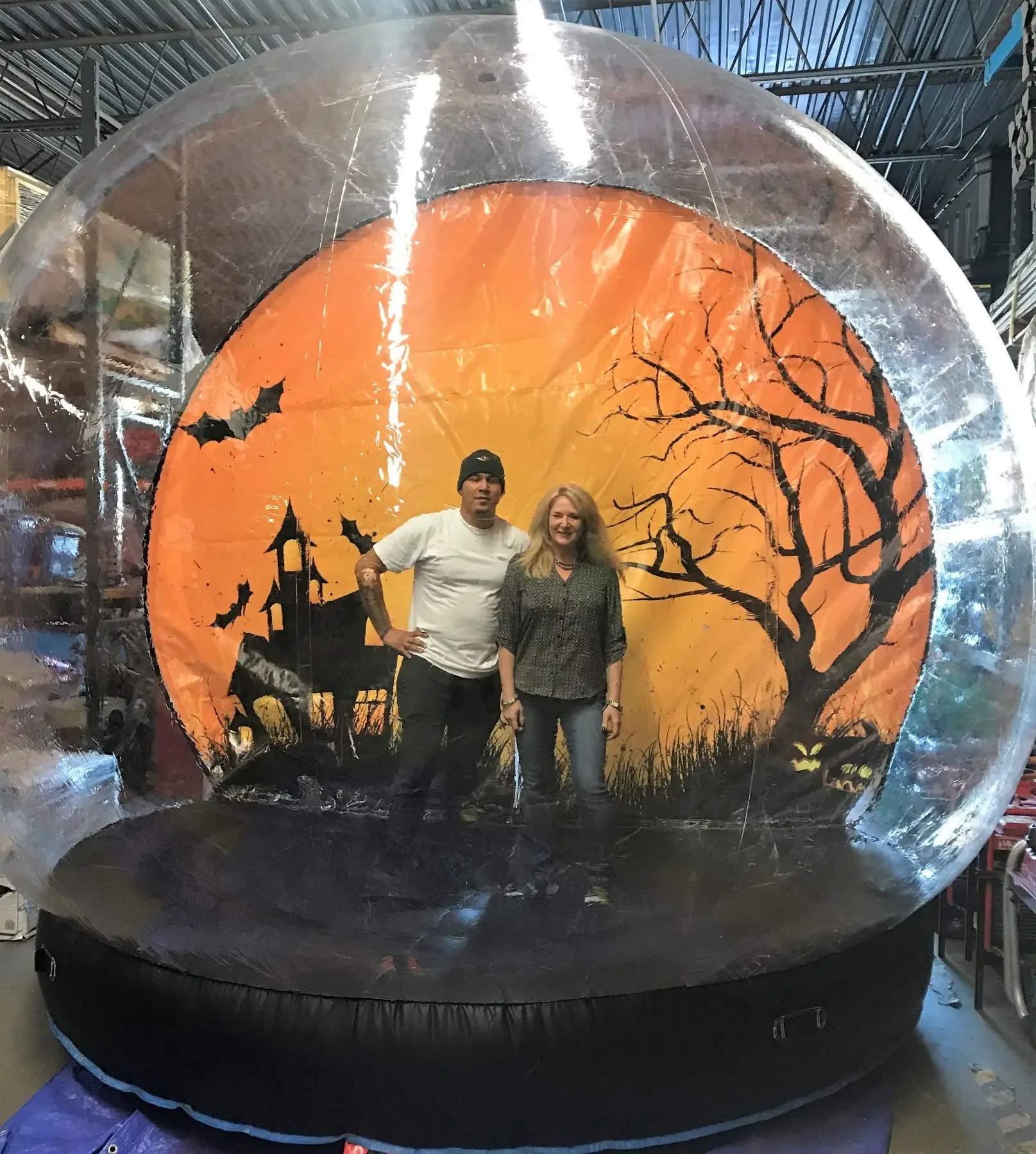 Free Shipping Free Air Pump Snow Globe Photo Booth For Human Giant Inflatable Snowglobe Christmas Halloween Decoration Bubble