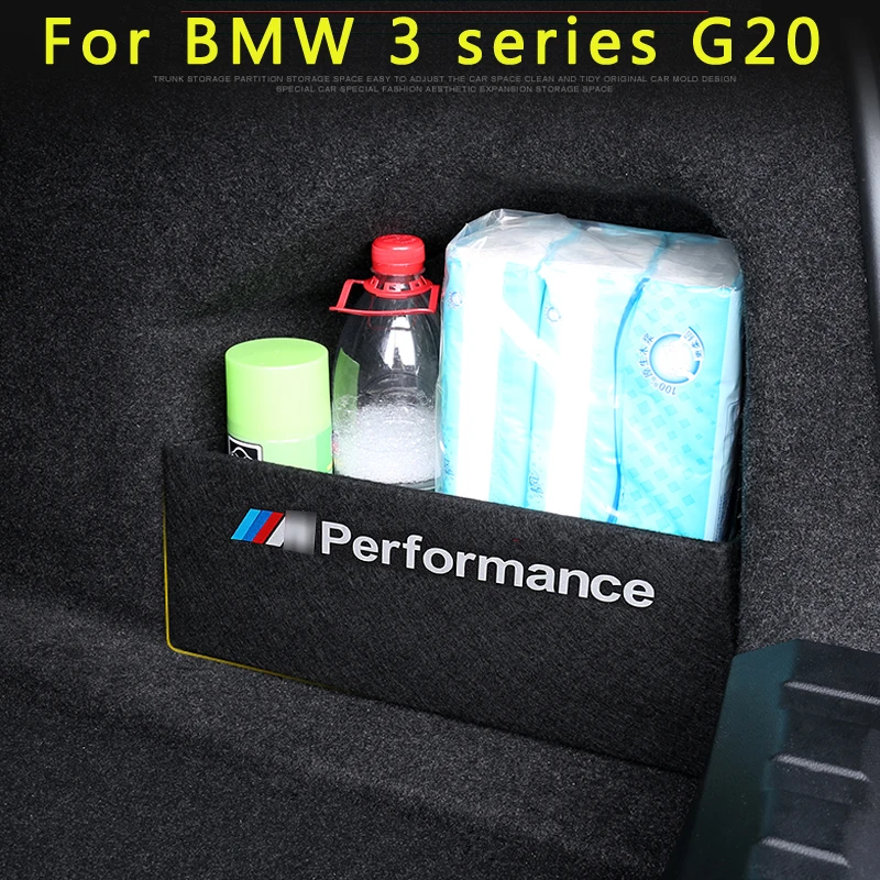 

TPIC Auto Seat Back Storage Pocket Magic Sticker For BMW 3 Series G20 Accessories Car Trunk Sides Storage Box Bag