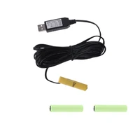 5v 2a usb mains convert to 4 5v aaa battery eliminator replacement 3pcs 1 5v aaa lr03 battery power supply cable 4 6m