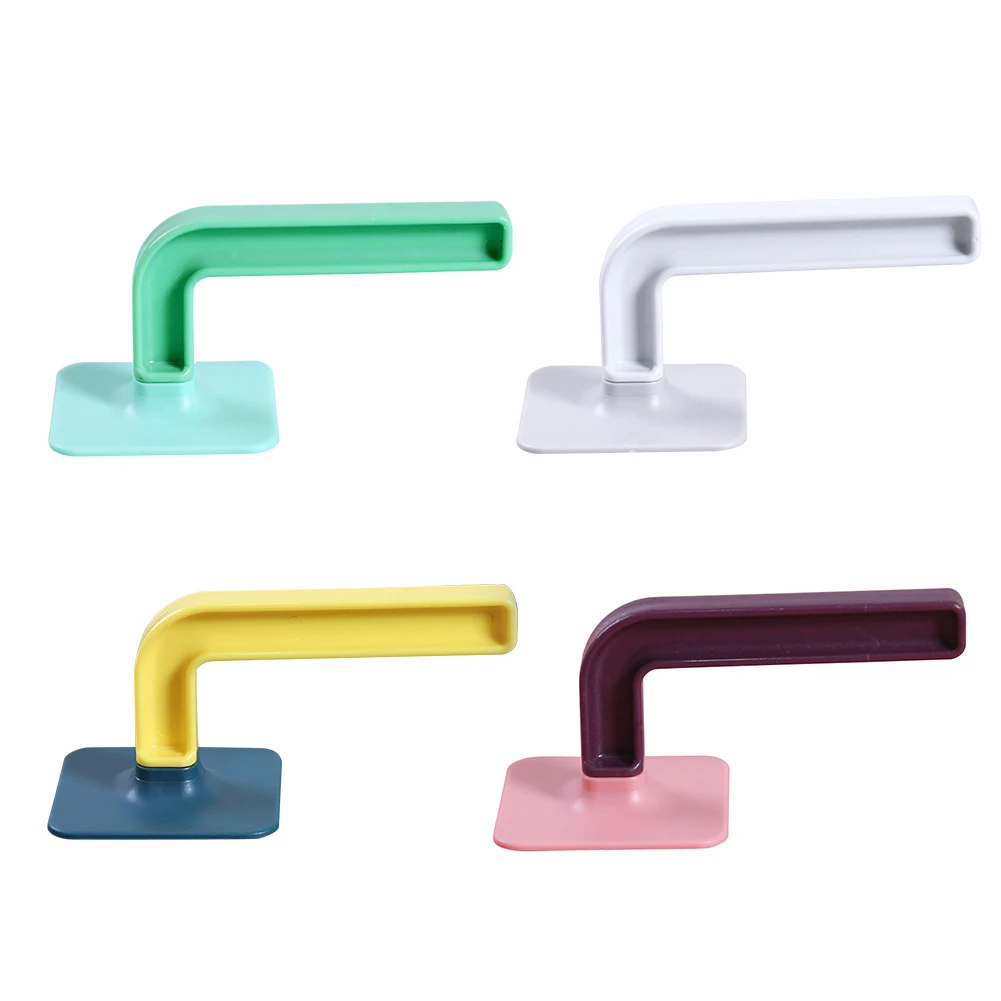 L образные крючки самоклеящиеся настенные вешалки держатель для рулонной бумаги