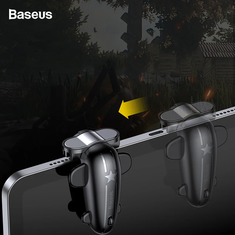 Игровой триггер Baseus 2 шт. для игр PUBG, стрелок, кнопка стрельбы, игровой джойстик для iPad Pro, Xiaomi, huawei, планшеты