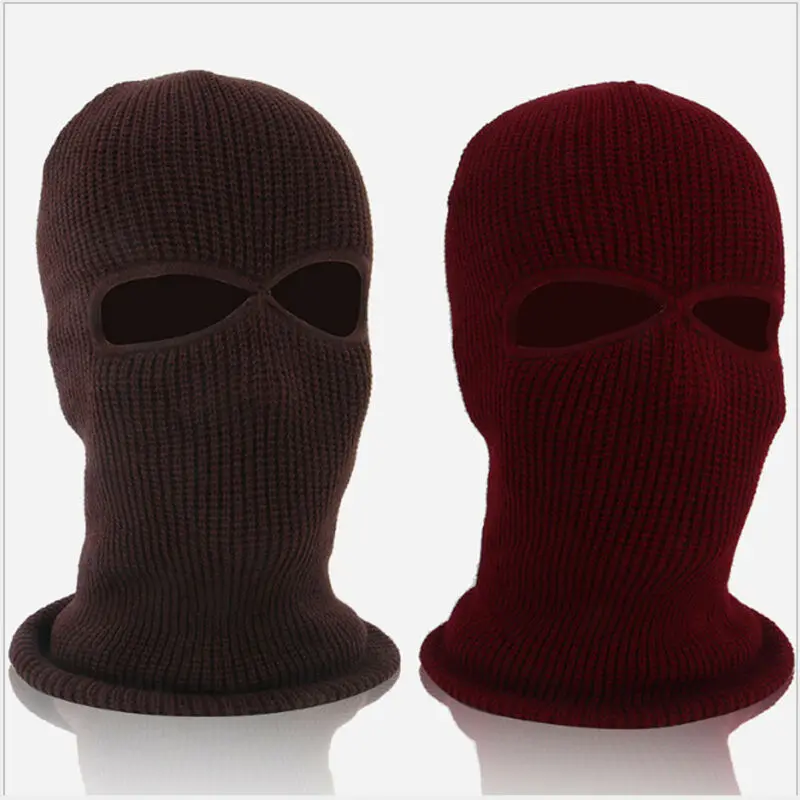 Шикарная термальная вязаная Балаклава Шапка капюшон для лыжного велосипеда