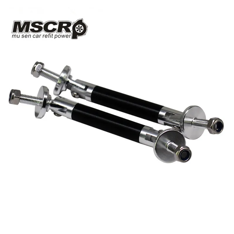 Нео хром Регулируемый 100 мм передний бампер разветвитель стержень стойка