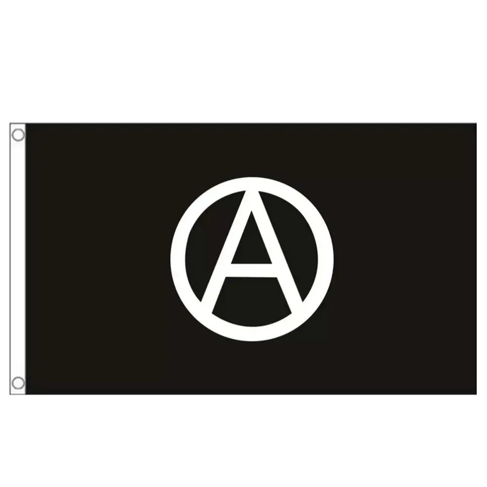 

Zwjflagshow 90x150 см анархий анархист Черный Белый защитный флаг 3x5 футов полиэфирная ткань подвесной флаг баннер для украшения