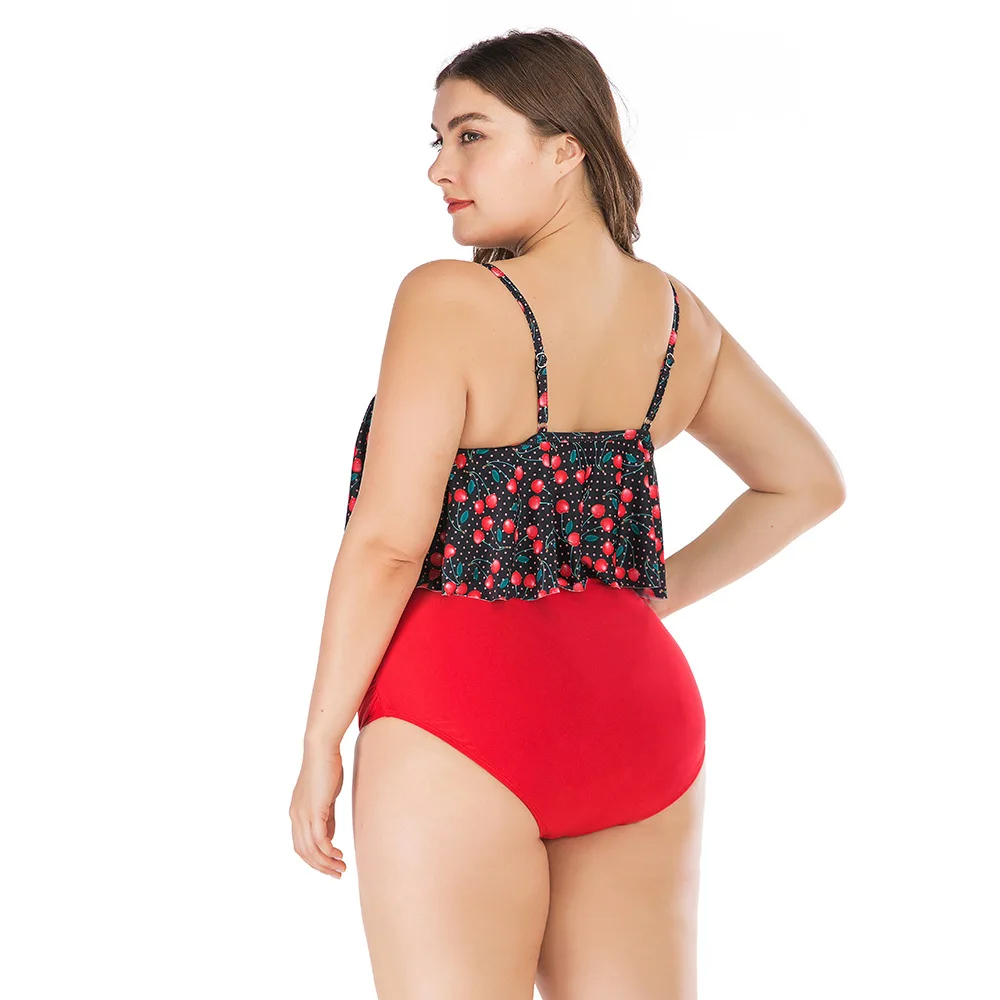 

2021 New Swimsuit Big Size 2XL3XL4XL Hot Young Girls Sexy Bikini Large Bust Cover Ups Two Piece Swimwear Plus Cup Beachwear