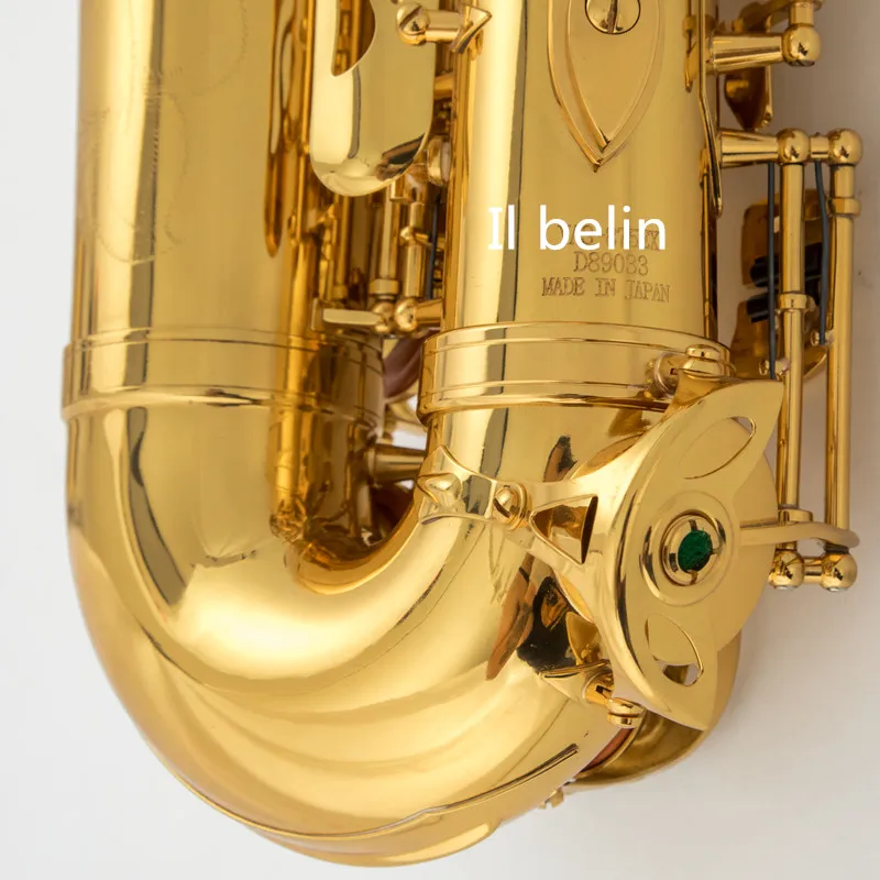 Сделано в Японии 875EX Профессиональный Alto Drop E саксофон золотой альт с лентой рот