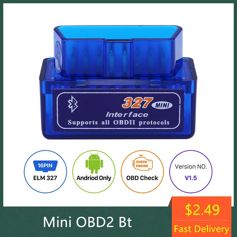 Сканер OBD2 для автомобилей портативный автомобильный адаптер OBDII с Bluetooth тестер