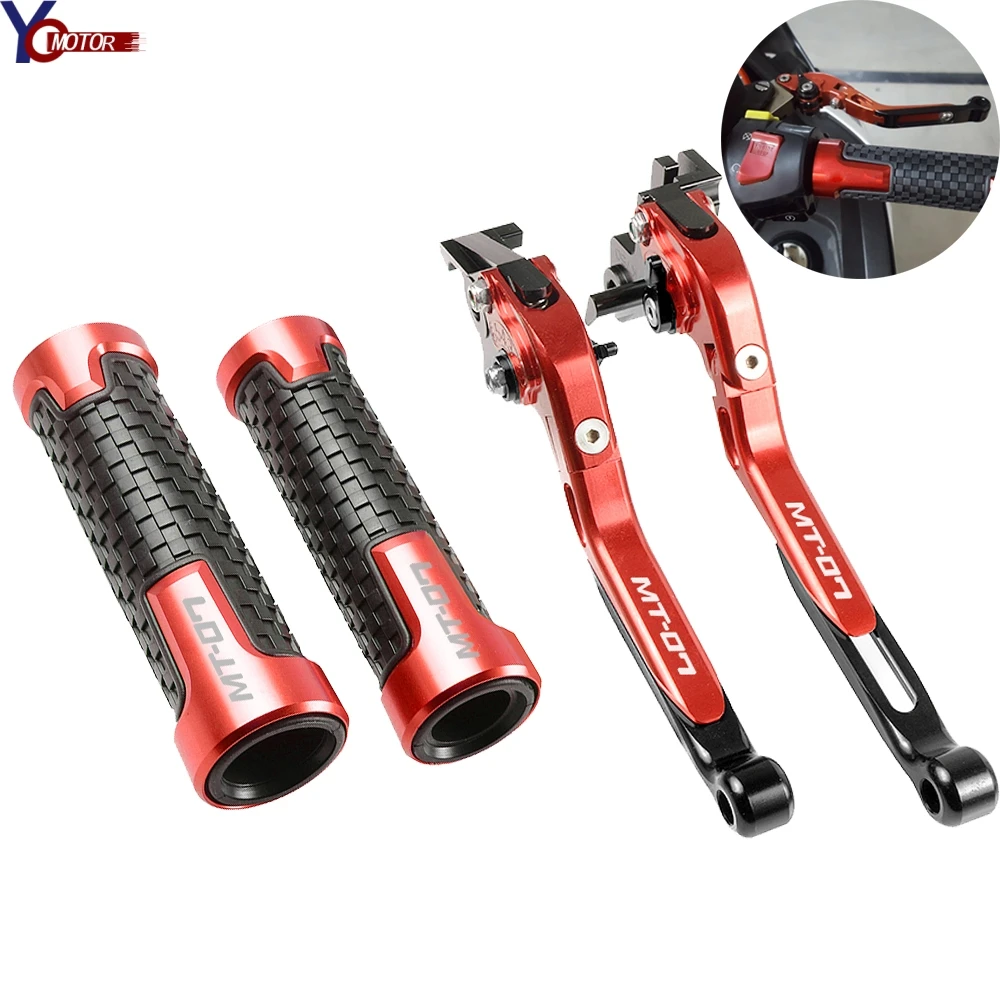 

Motorcycle Adjustable Brake Clutch Lever Handle Grips For YAMAHA MT07 FZ-07 MT-07 FZ-07 2014 2015 2016 2017 2018 2019 2020 2021
