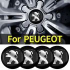 4 шт., наклейки на ступицы колеса для PEUGEOT 106 206 306 406 107 207 307 407 301 308 3008