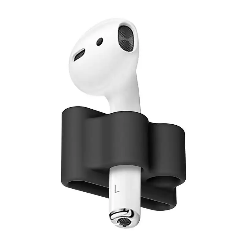 Силиконовый держатель для наушников Airpods Pro/Airpods 1 2 с ремешком защиты от потери