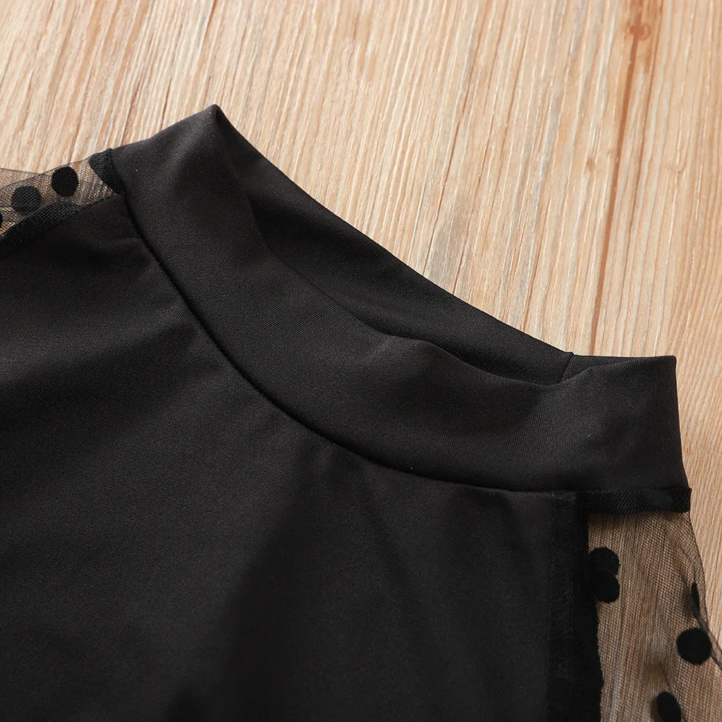 Соблазнительное женское черное мини-платье осенние элегантные сетчатые платья в