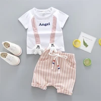 toddler boys girls clothes children clothing summer clothing toppant 2pcs cute kids casual boys sport suits outfit 1 2 3 4y