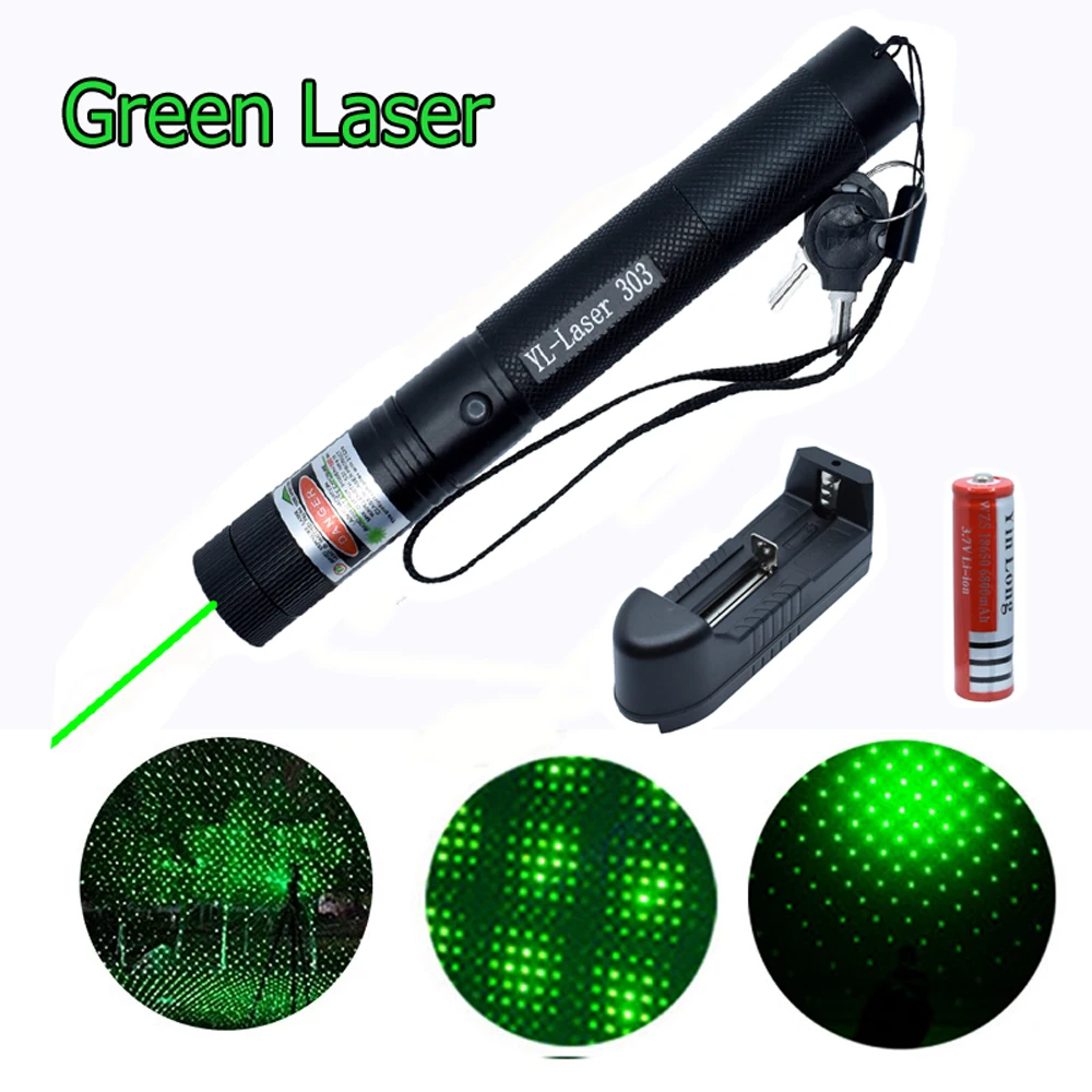 

Hunting 532 nm 5mw Green Laser Sight Laser 303 Pointer High Powerful Device Adjustable Focus Lazer Lasers pen Head Burning Match