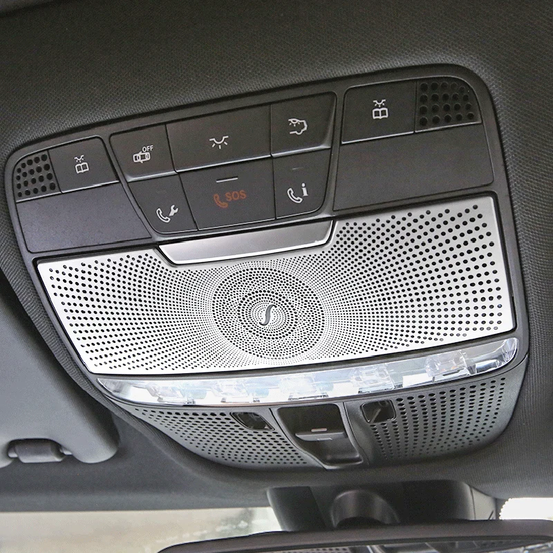 For Mercedes Benz C Class W205 GLC Car Reading Light Cover trim decoration strips Interior roof Lamp Frames auto accessories | Автомобили
