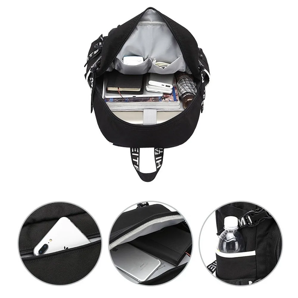 

Game Among Us Mens Canvas Waterproof Backpack With Charging School Bag Women Travelling/Laptop Bag