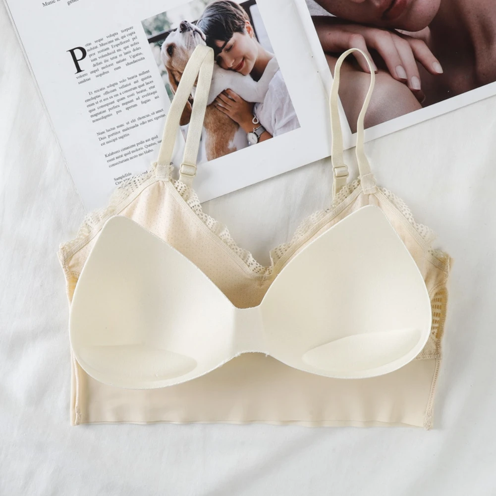 

Women Lace Bra Sexy Backless Underwear Bralette Sling Lingerie Brassiere Hollow Female Soft Tube Tops