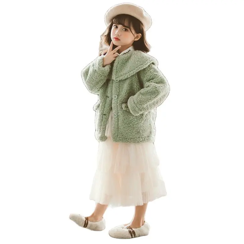 Новинка 2020 стильное плотное пальто из шерсти лалаламби в западном стиле для