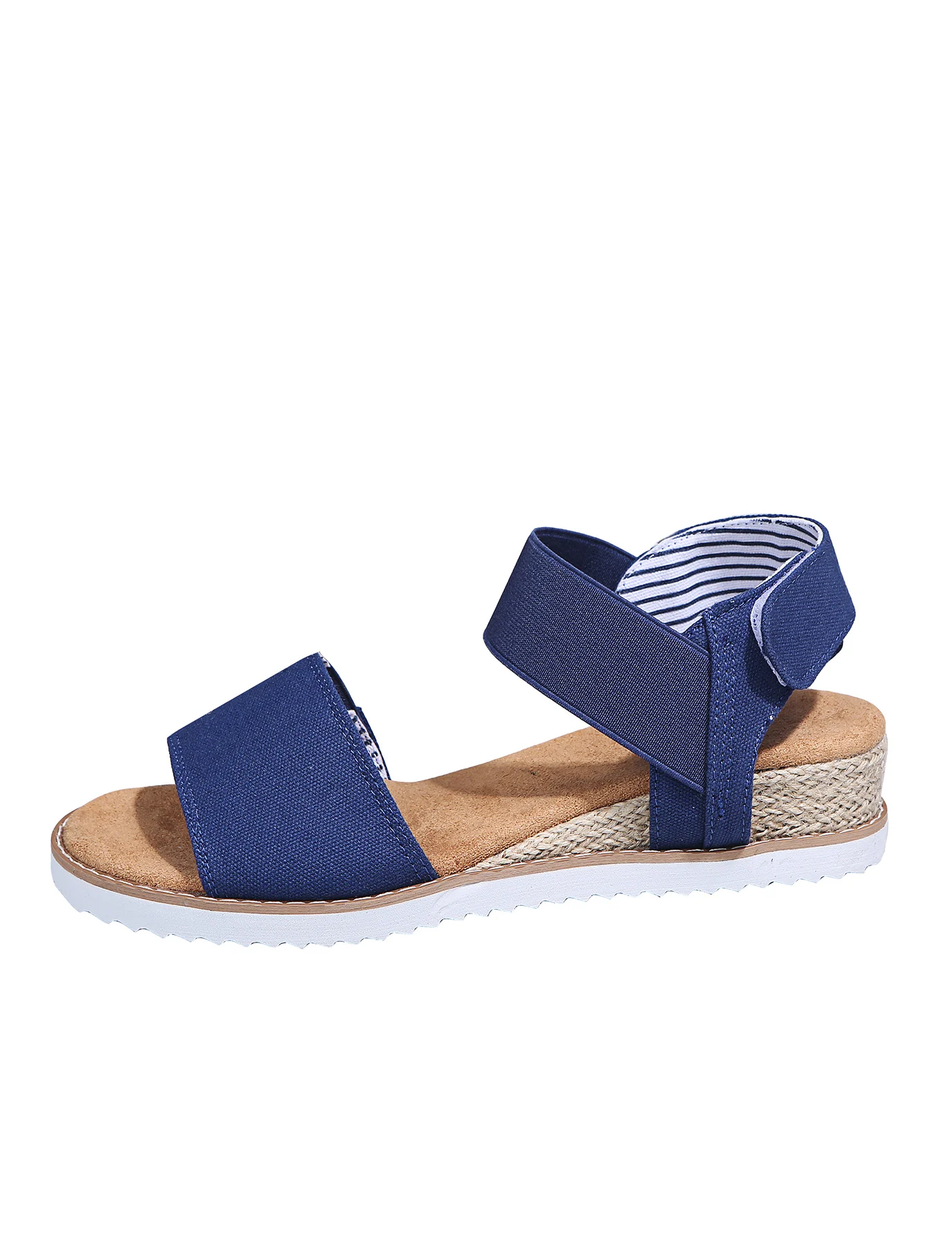 

OEING Women's Wedges Sandals Casual Solid Color Roman Shoes Summer Open Toe Round Toe Sandals Female Wedges Beach Shoes Mujer