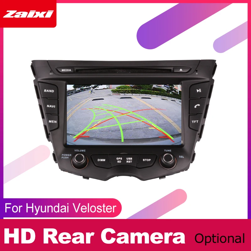 Автомобильный DVD плеер ZaiXi 2 DIN GPS навигатор Navi для Hyundai Veloster 2010 ~ 2013 мультимедийная