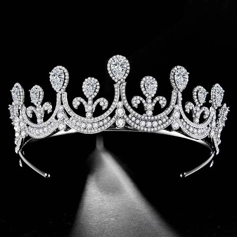 Женская свадебная фата для вечеринки FORSEVEN блестящая корона из страз повязка на