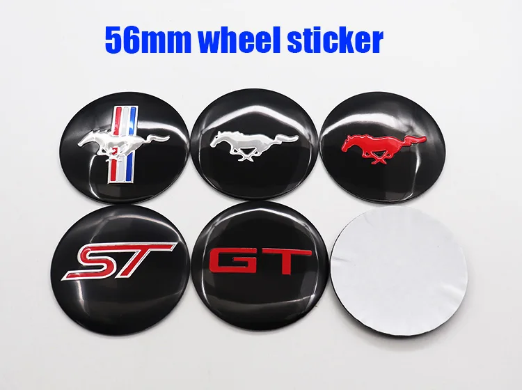 Эмблема автомобиля ST GT Mustang 4 шт. 56 мм 60 мм|Наклейки на автомобиль| |