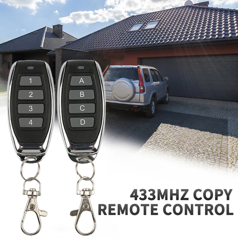 

New 433mhz Universal Car Remote Control Key Smart Electric Garage Door Replacement Cloning Cloner Copy Remote