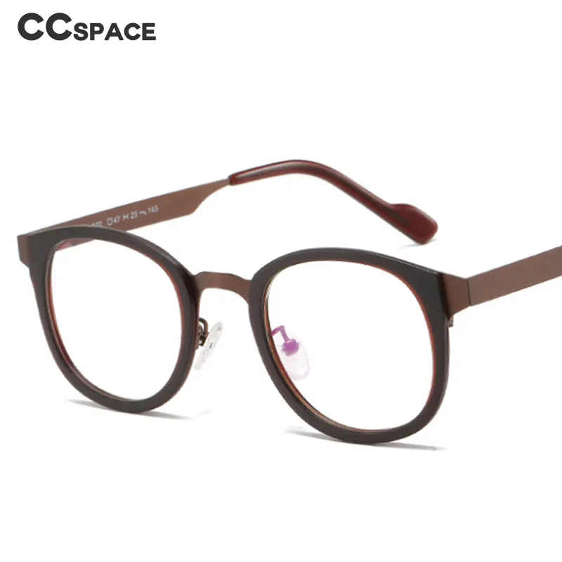 

49598 Metal Oval Retro Glasses Frame Men's and Women's Optical Fashion Computer Eyeglasses