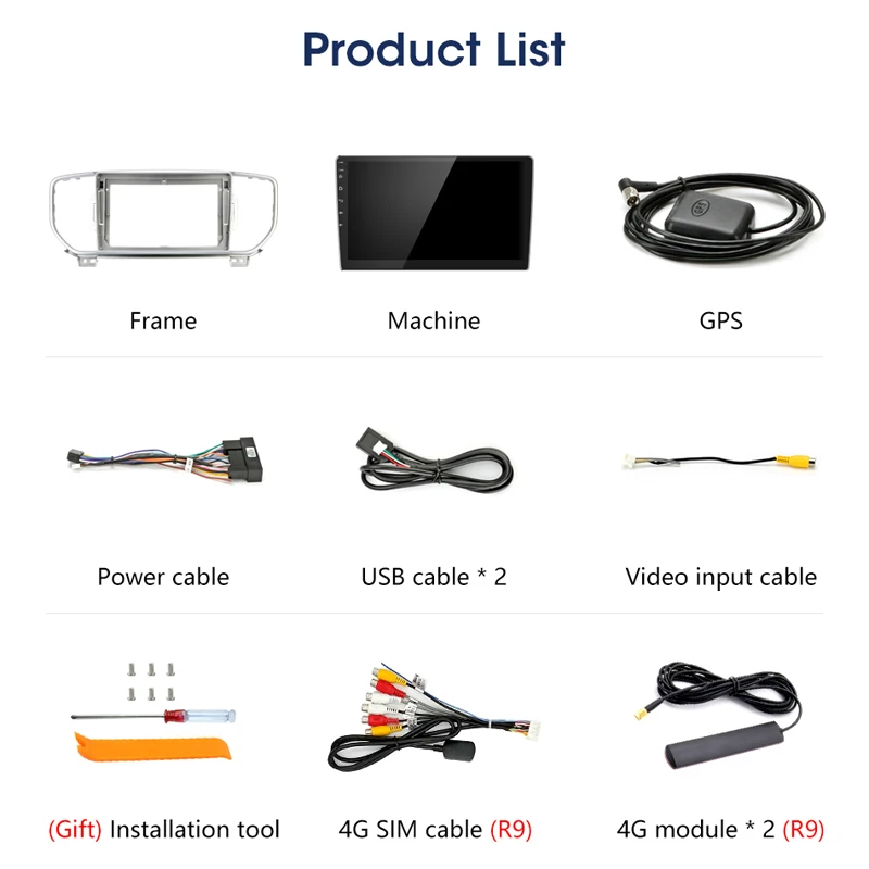 Автомобильный радио-плеер Vtopek 9 &quotдля KIA Sportage 2016-2018 Android DSP RDS 2G + 32G с сенсорным