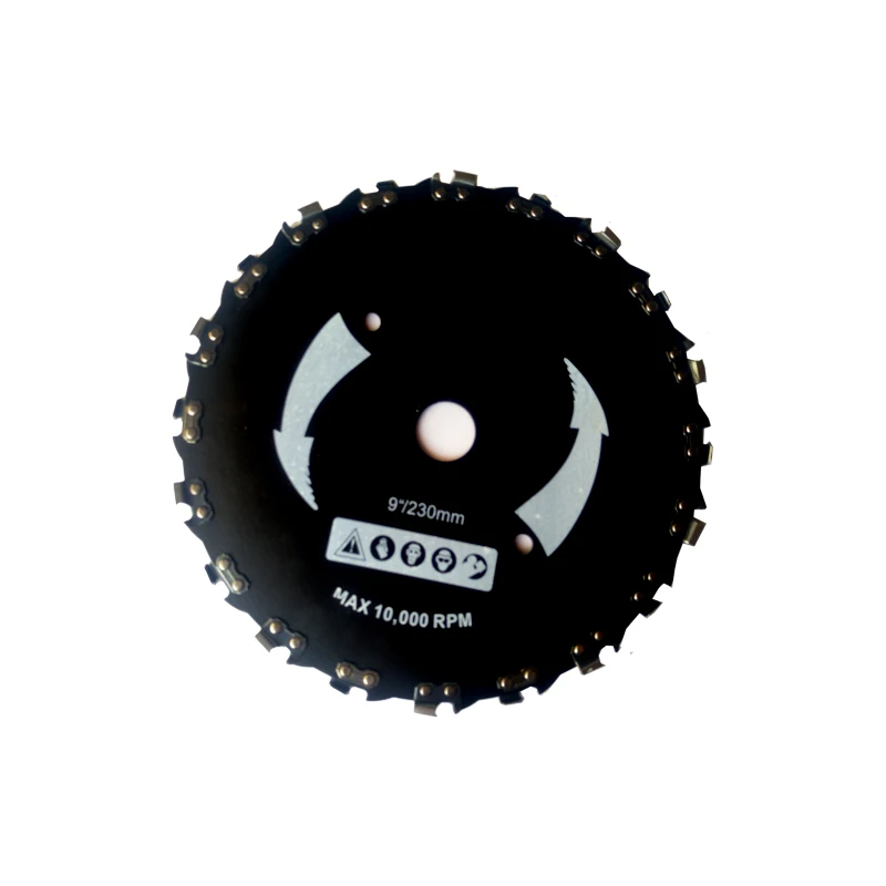 

New Arrival Metal Blades with Chain-- 7" 9" Cutting Trees,Brush Cutter,Grass Trimmer Replacement Spare Parts