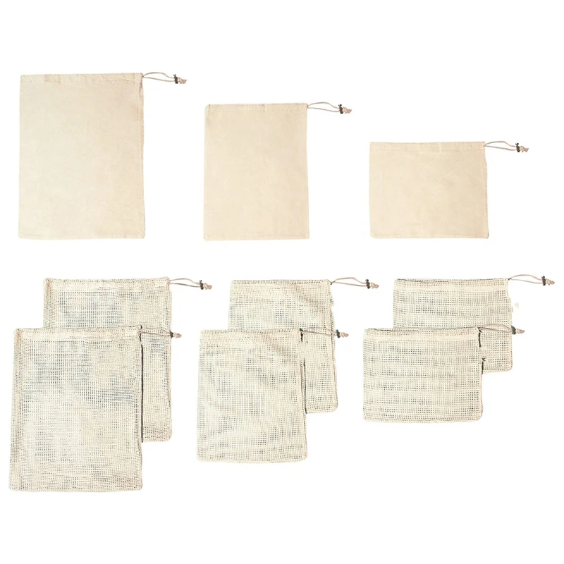 

Reusable Produce Bags,Zero Waste Green Bags,Mesh and Bulk Bags Washable Produce Bags for Fruit,Vegetables