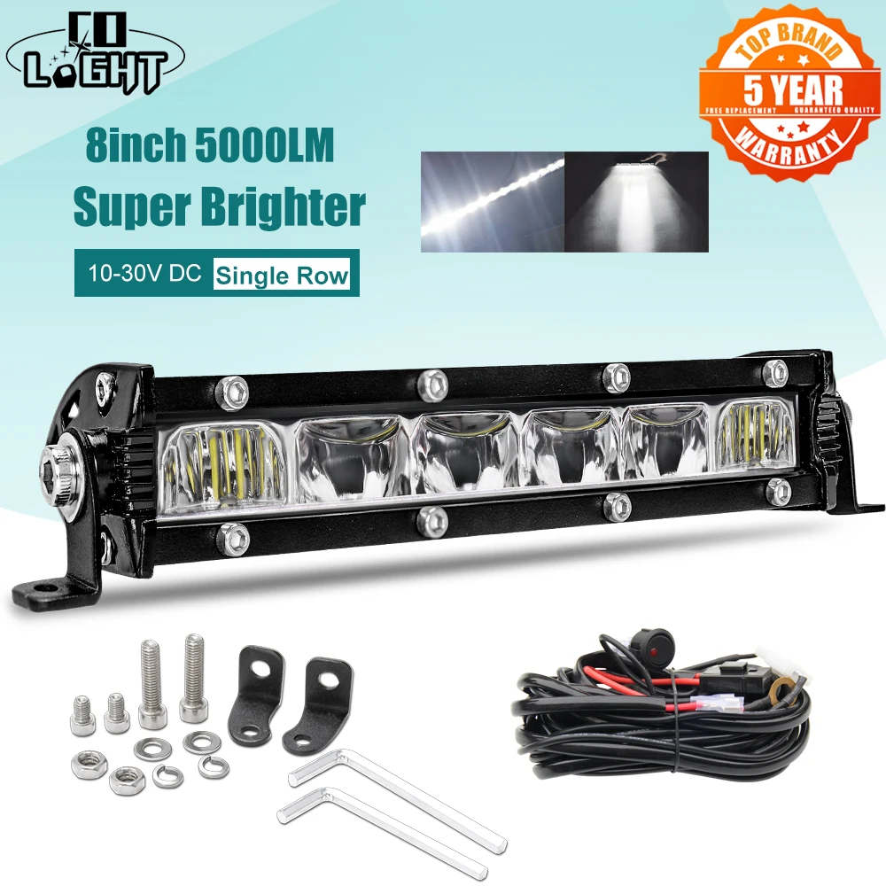 

Тонкий светодиодный светильник ильник CO LIGHT 12D, 8 дюймов, 14 дюймов, 20 дюймов, 26 дюймов, 32 дюйма, 38 дюймов, 44 дюйма, 50 дюймов, комбинированный луч д...