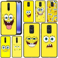 new cartoon sponges cute bob phone case for xiaomi mi5 5x mi6 6x a2 mi8 mi9 mi10 note2 3 10 pro max plus 10t lite fundas cover