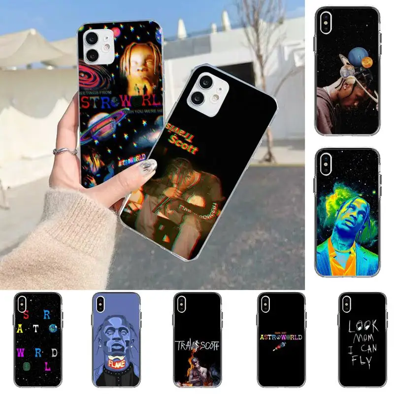 

Raper travis scott Phone Case for iPhone 11 12 13 mini pro XS MAX 8 7 6 6S Plus X 5S SE 2020 XR