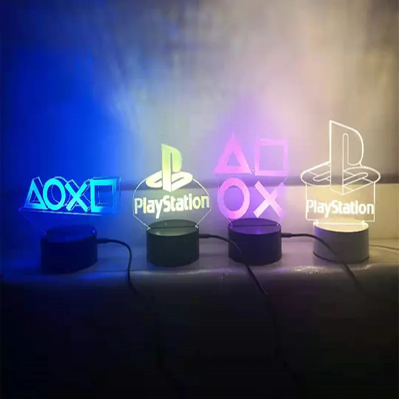 

Voice control game console light PS4 icon light mood flashing acrylic atmosphere neon sign commercial lighting decoration night