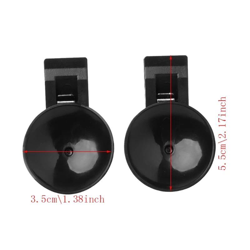 

1 Pair Universal Car Windshield Parking Card Ticket Holder Clip Organizer w/Suction A0NE