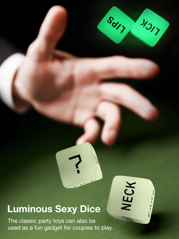 1 пара светящиеся гравировочные игральные кости для пары инновационные забавные