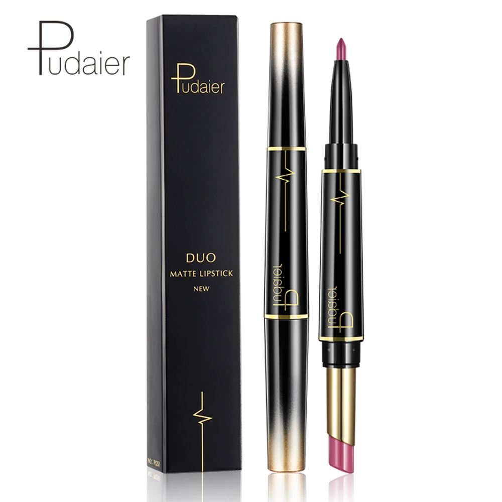 36 Colors Double-headed Liquid Lip Liner and Lipstick Permanent Color Professional Makeup Waterproof Non-stick Cup |