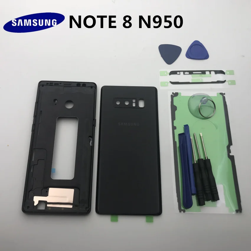 note8 original new replacement parts for samsung galaxy note 8 n950 n950f housing set carcase case accessoriestools free global shipping