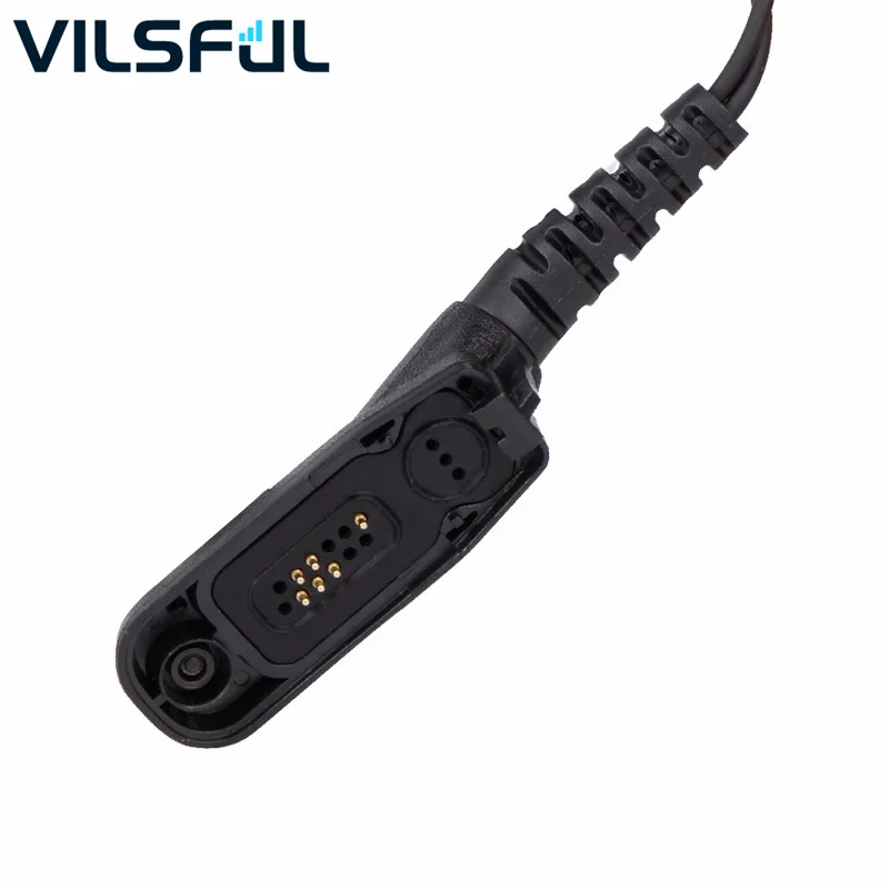 EPM-T60 Walkie Talkie Earpiece With Noise-cancelling Electret Mic Element PTT Air Acoustic Tube Earpiece for Inrico T520 T620