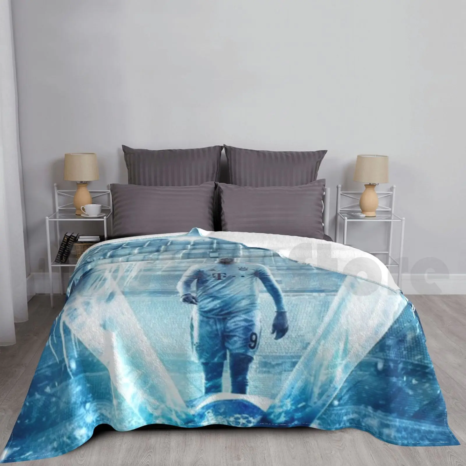 Иллюстрация обои Lewandowski одеяло модное под заказ Роберт левандоски