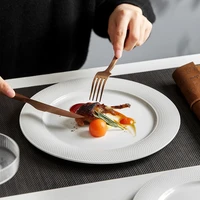 the new oval fish plate household steamed fish plate dish creative nordic ceramic dish white hotel tableware